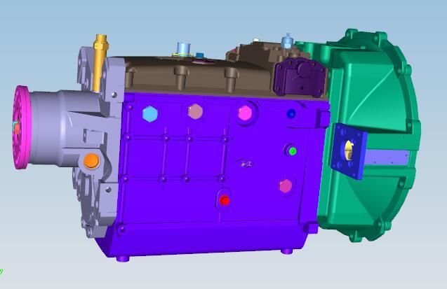 Transmission assembly-mechanical, model 6S159, 1566903012(B), series number S6-160-2
