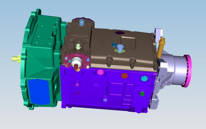 Transmission assembly-mechanical, model 6S159, 1566903012(B), series number S6-160-1