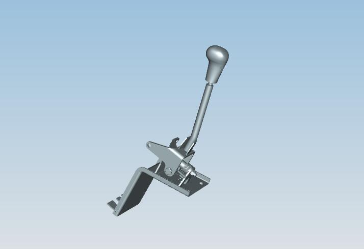 Dual soft axle front control assembly, front-mounted vehicle operator, select gear and pull left and right pressure
