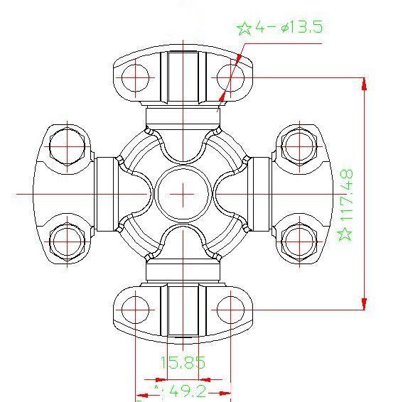 Перекрестная ось, 49.2, 222100510-1