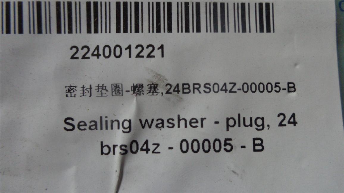 Sealing gasket-screw plug, 24BRS04Z-00005-B