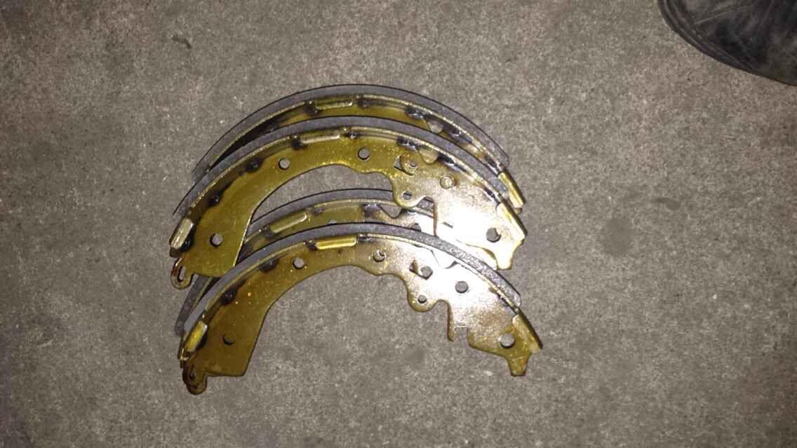 Rear brake shoe assembly, ZC, one-car set, 224100509, KS2L/KS2L-EV-1