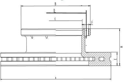 диск заднего тормоза (JY3502FS3P-075),#430, JS-1