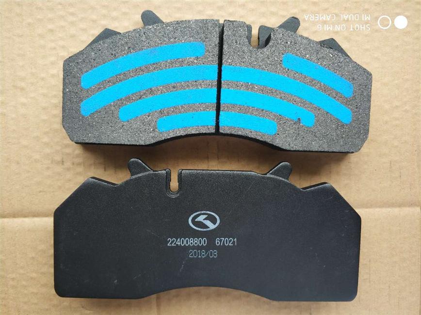 Disc brake pads, Longzhong 19.5 (ws), plain area (unit: set, 1 set of 4 pieces)