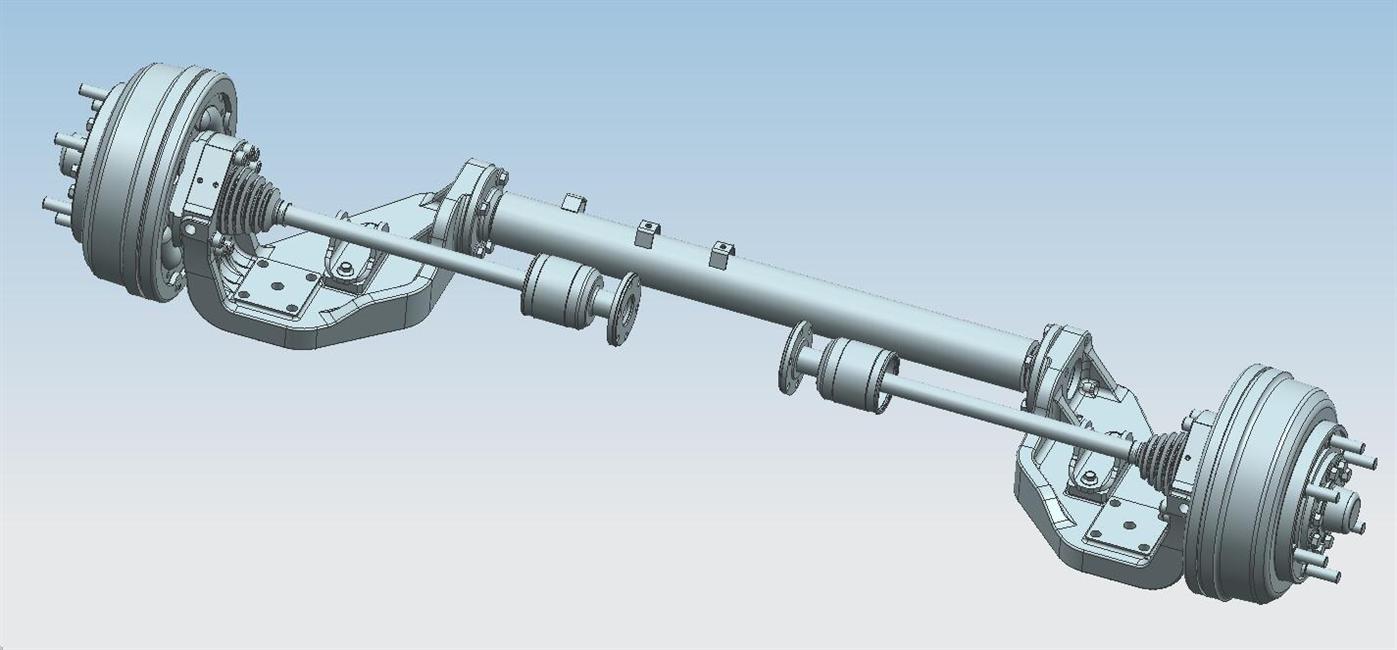 Essieu arrière, arrêt, carré, 3t, aucun, JY24R890Y-WS1-XMQ02 arbre d'entraînement de type tambour de frein hydraulique-2