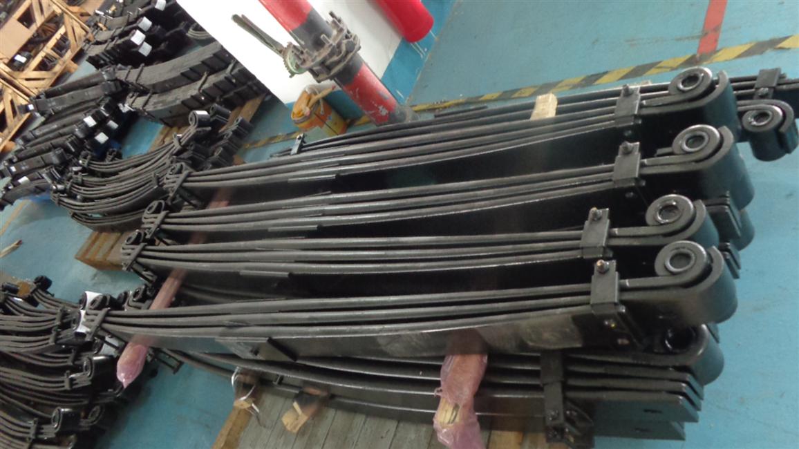 Left rear steel leaf spring assembly, 1720, 90, 4 pieces