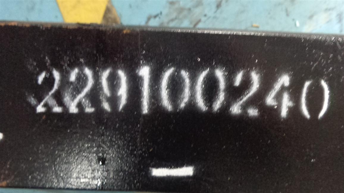 Left rear steel leaf spring assembly, 1550, 75, 9 pieces