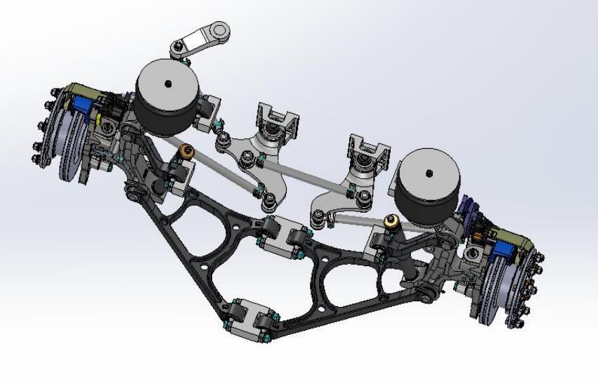 Low entrance double wrench arm front independent suspension, JR-70DF-01-44L, Hande brake, ZF steering rod system