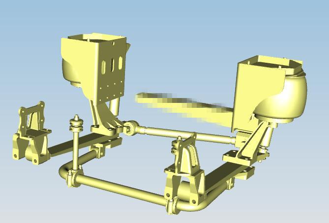 Front air suspension system, airbag swing, AFL045-AFA013-01