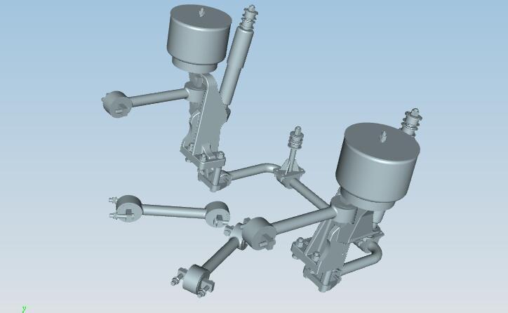 Front air suspension system, four-link rod, YDA10656614, second-level step