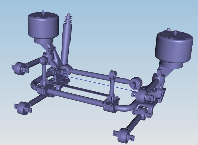 Front air suspension system, five-link air suspension, Cobuck F45A105C