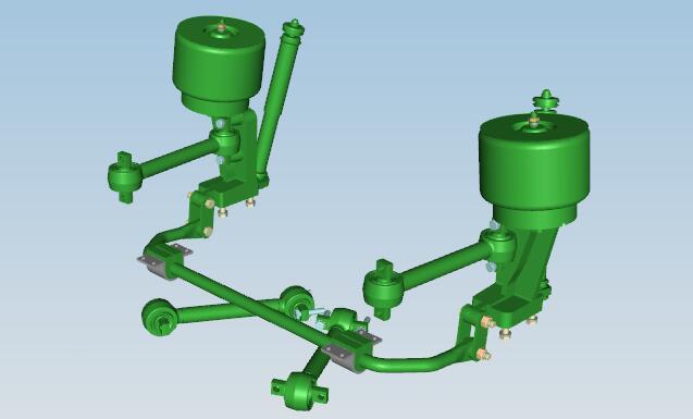 前空气悬架系统,四连杆,柯布克 F65G625,配低门前桥