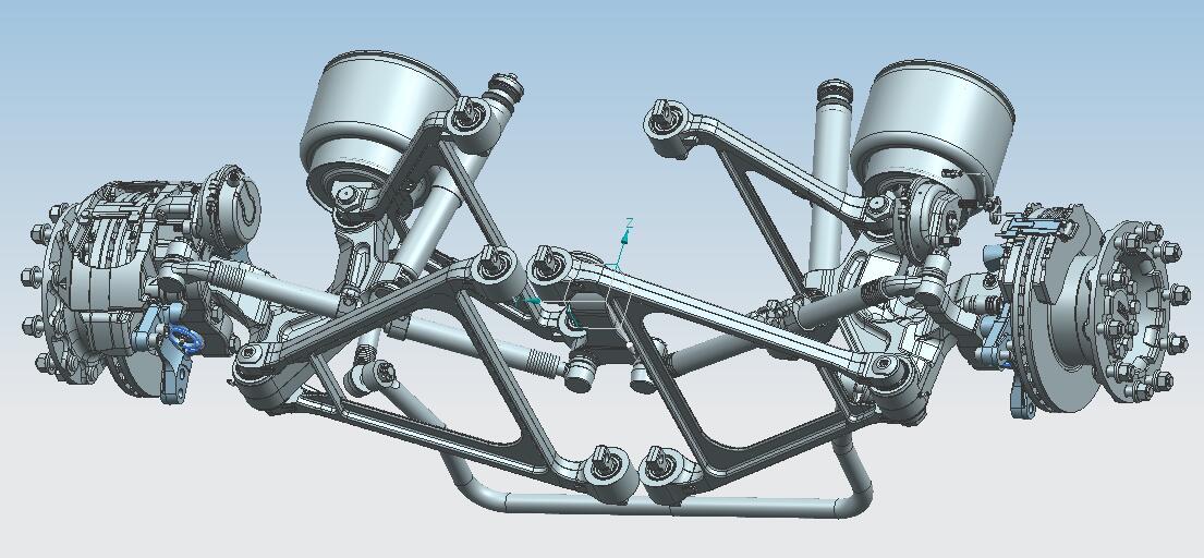 Front independent suspension system, Yangzhou Dongsheng YDA 10854400 ，ZF 85E Interface, grease lubricated and maintenance free
