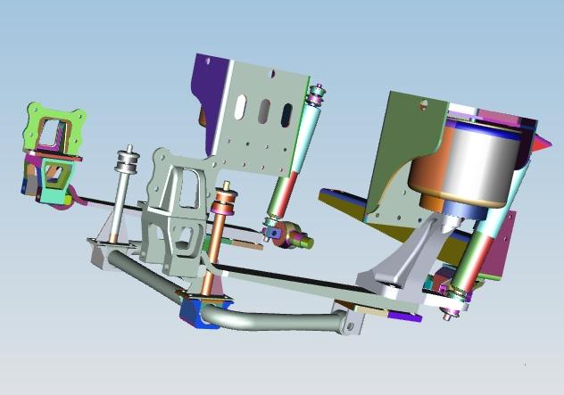 Front air suspension system, KMF0902K, Dongfeng 3.5T bridge