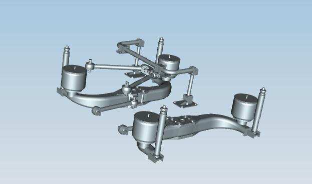 Système de suspension d'air arrière, faisceau C, structure à quatre maillons, Koman ACW130-J13, suspension arrière ordinaire de cinq séries