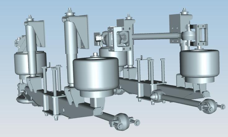 Rear air suspension system, rear disc bridge, R110B258D-QD (domestic airbag)