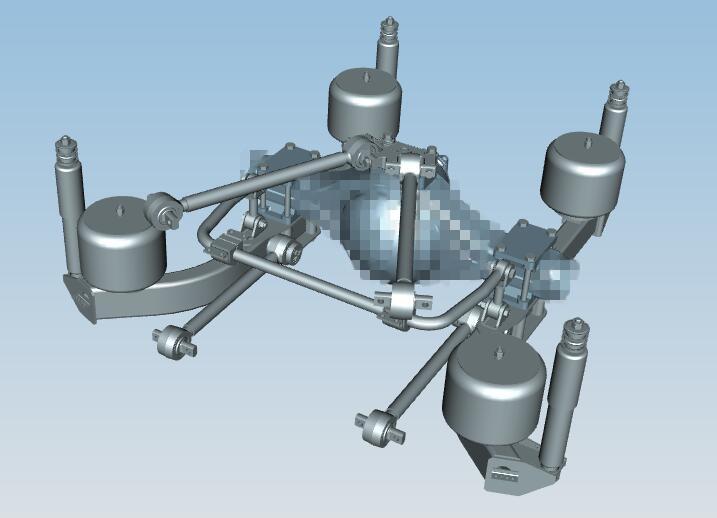 Rear air suspension system, L-shaped structure four airbags, YDA20952611