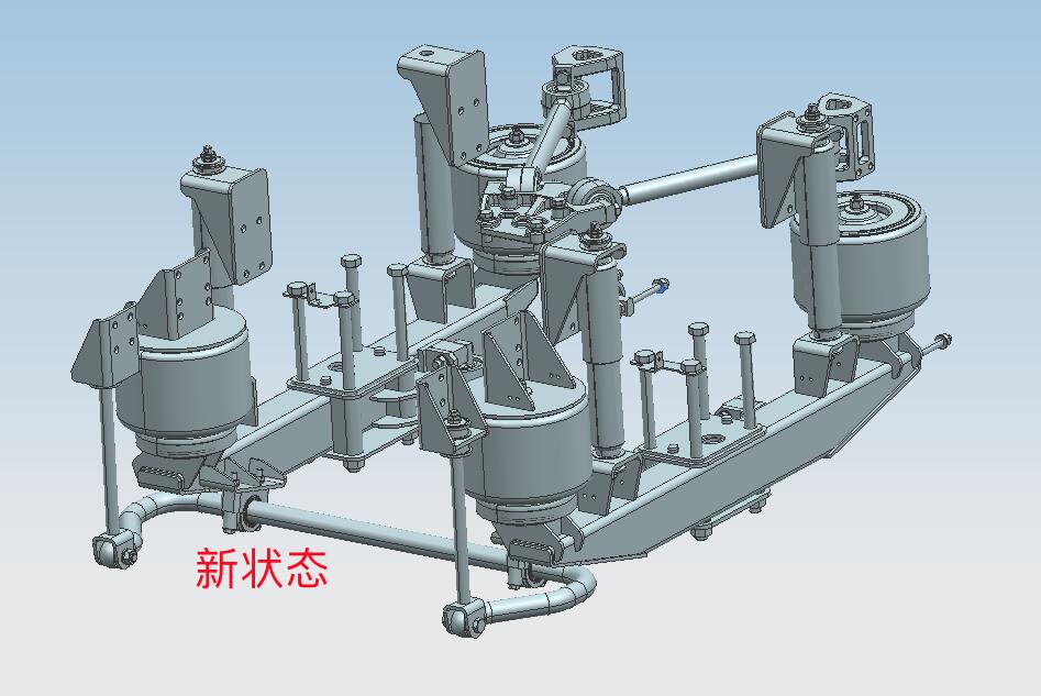 Système de suspension d'air arrière, poutre droite, pont universel à tambour, YDA21102050 (airbag domestique)