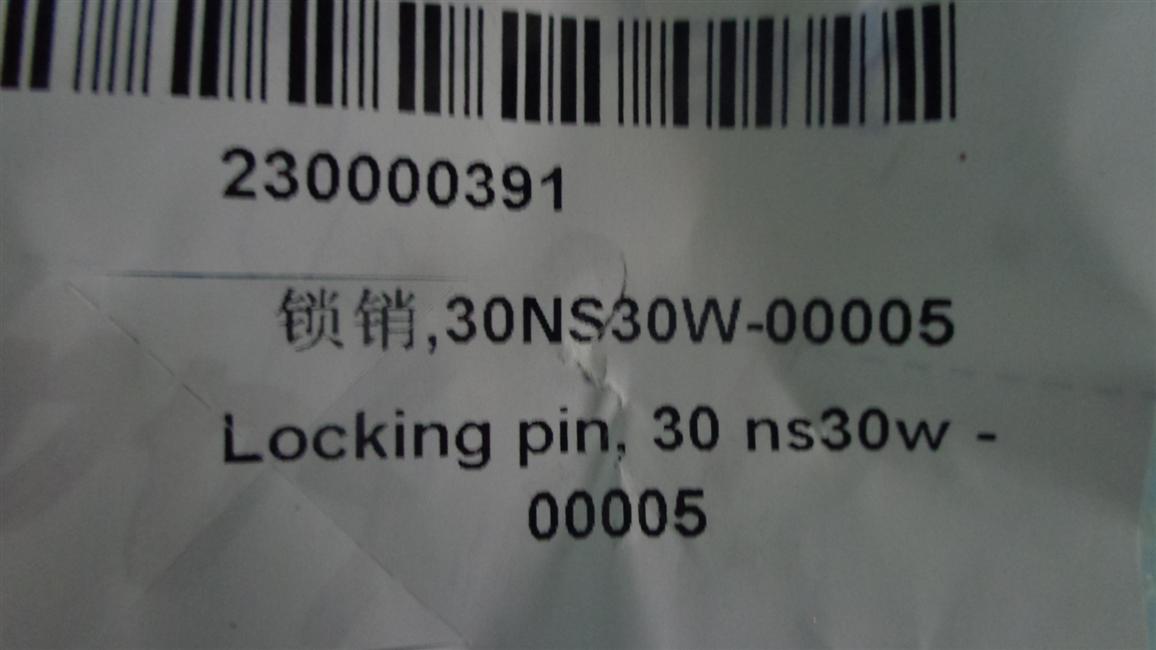 Locking pin, 30NS30W-00005-2