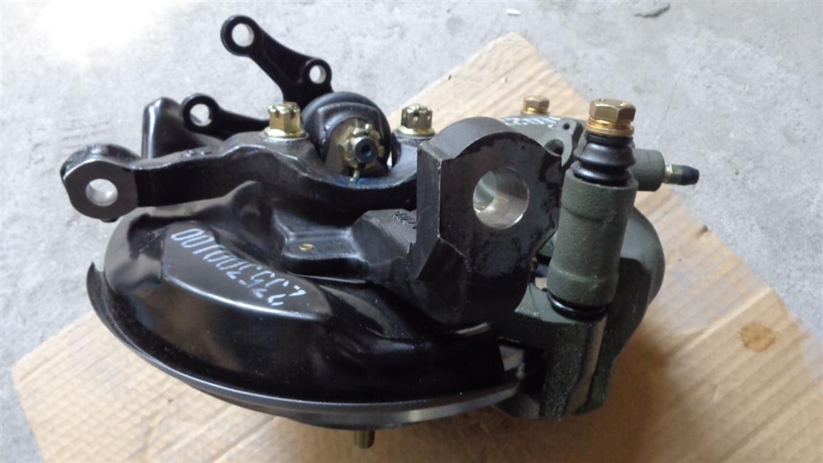 Left disc brake and steering joint assembly, non-ABS, CRRC-3