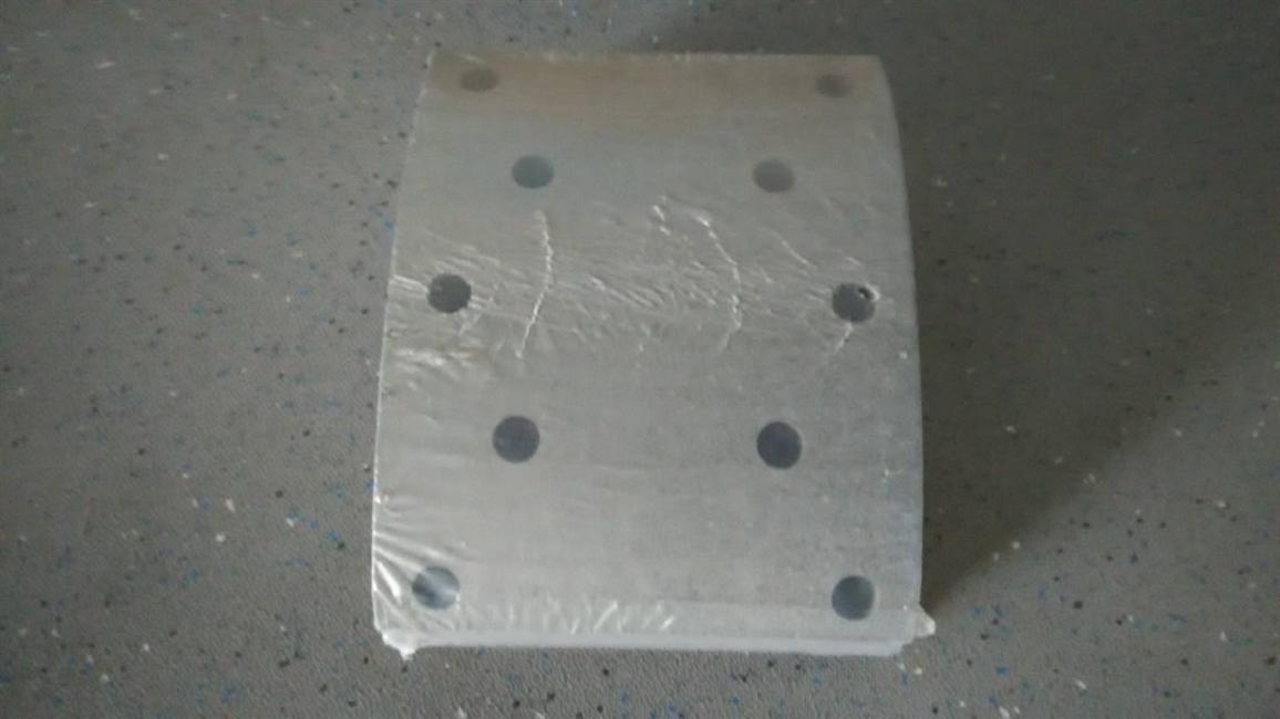 Front drum brake pads (unit set, 1 set of 4 pieces), 10 holes, plate thickness 14.5, 150*14.5*205-1