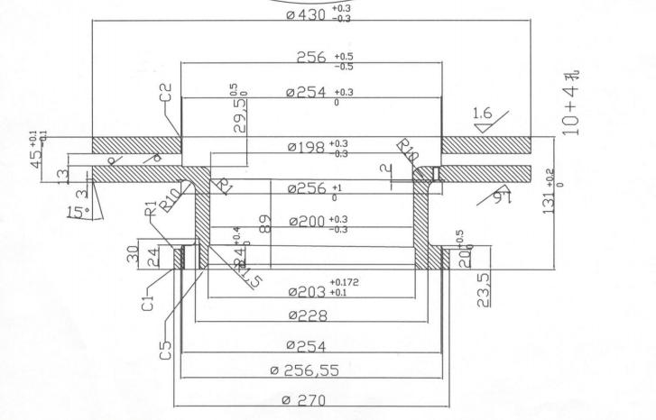 Тормозной диск, AD03-01075C-B, D430, H131