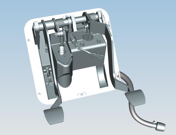 Two combination pedal assembly