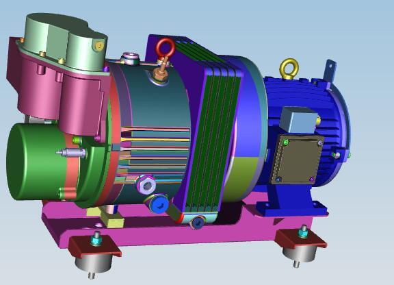 Electric air compressor, endurance is oil-sliding plate type, AZF3.0HH, 3Kw, 290L