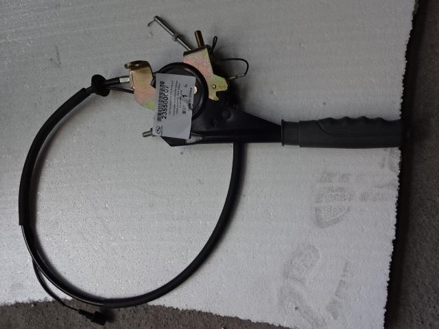 Handbrake handle and front cable assembly, left rudder, side handbrake, gray