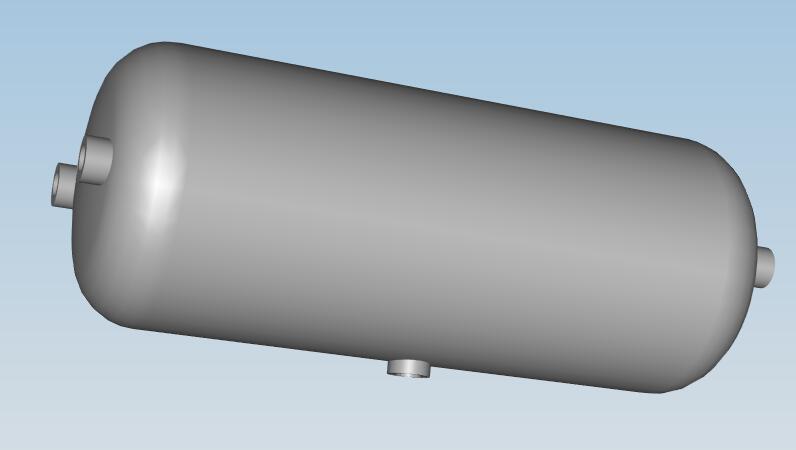 Air storage cylinder, single cavity 20L, 224mm
