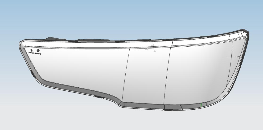 Combination headlight, right, QA1528, 6106G, 24V-1