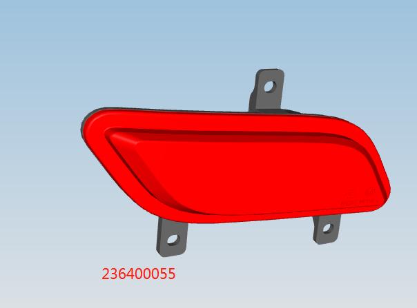 Rear fog light, WD1605, Dalongwei 2nd Generation 6127, left, with reflector