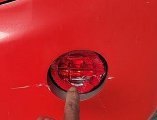 Rear fog lamp, W100-3, 6601 microcirculation, 24V, LED-1