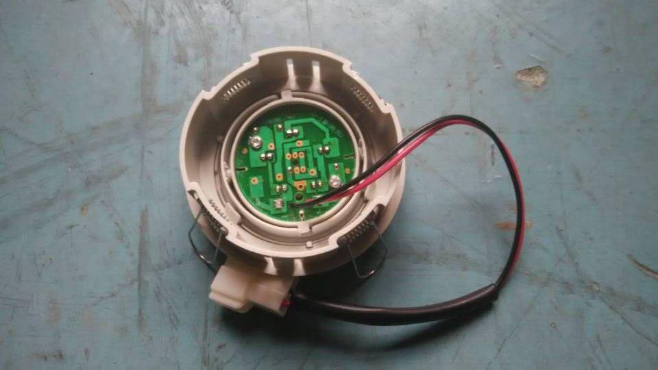 Top light, RW80-2,6901AY, 24V, front and rear top LED spotlights, built-in switch, gray and white