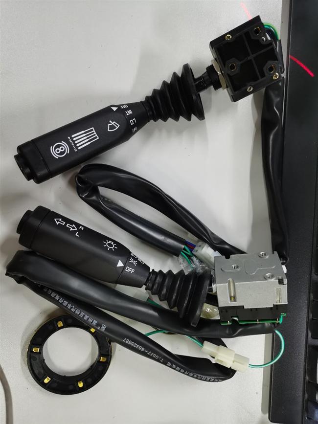 Combination switch, Imitation Man switch JK3018D4-EX, with retarder handle, light handle integrated exhaust brake button