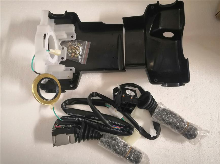 Combination switch, with exhaust brake handle, DJ plug-in, without clock spring-1