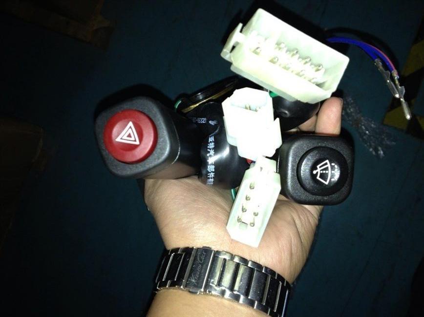 Combination switch, JK3018D, with exhaust brake handle-1