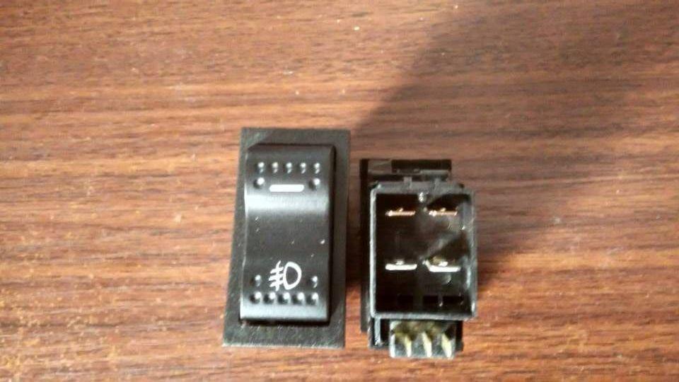 Front fog light switch, rocker switch, JK938B-157/Suzhou Traffic
