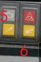 Показательная доска, индикатор MIL БД/белый, индикатор неисправностей после обработки/желтый