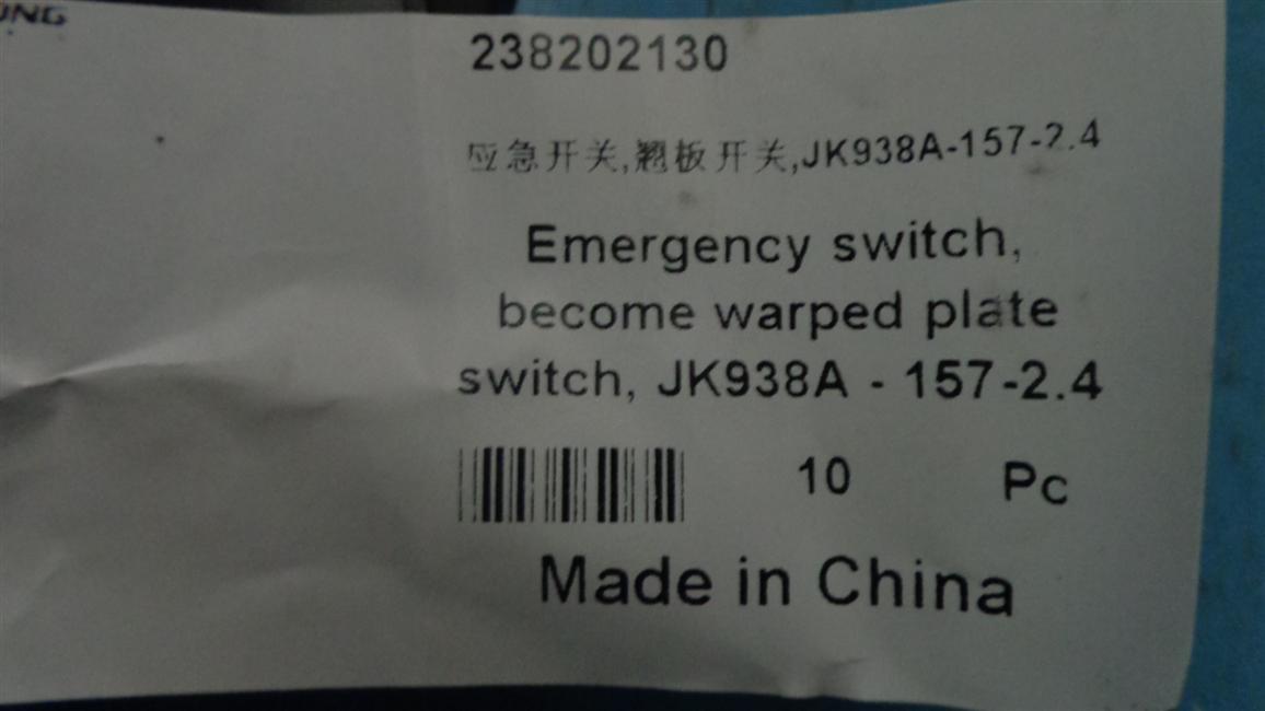 Emergency switch, rocker switch, JK938A-157-2.4, red cover-2