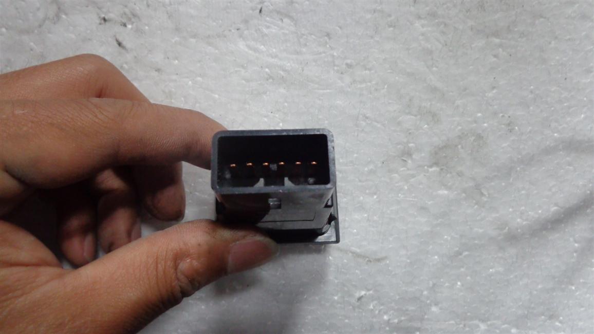 Switch assembly, hazard warning, single piece, black, KS