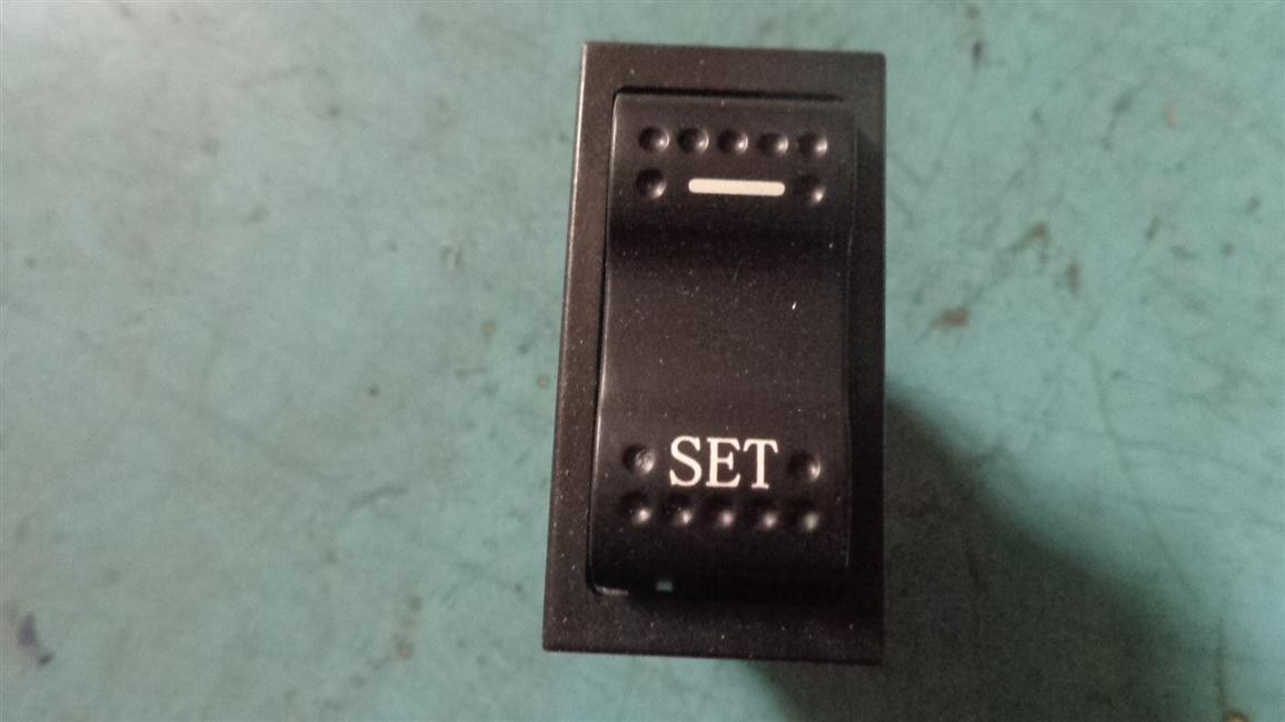 SET, rocker switch, JK938B-057, cruise settings (idle fine adjustment) switch SET green