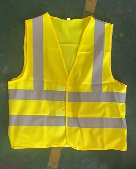 Reflective vest, micro-prism reflective material