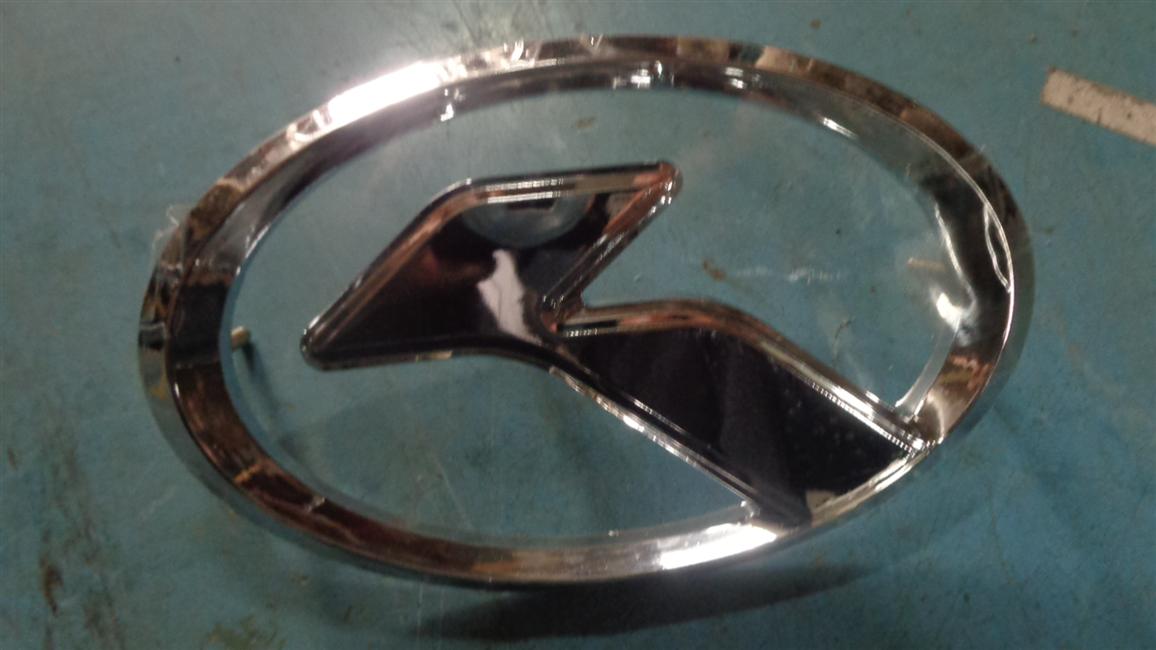 Signage, chrome plated, screw fixing, Golden Dragon trademark, 160*100