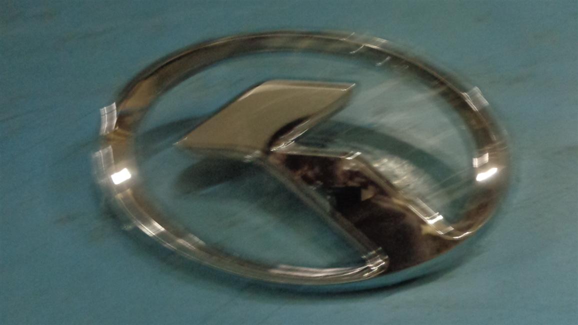 Знаки, хромированные, средний размер, товарный знак Золотого Дракона, 212*132