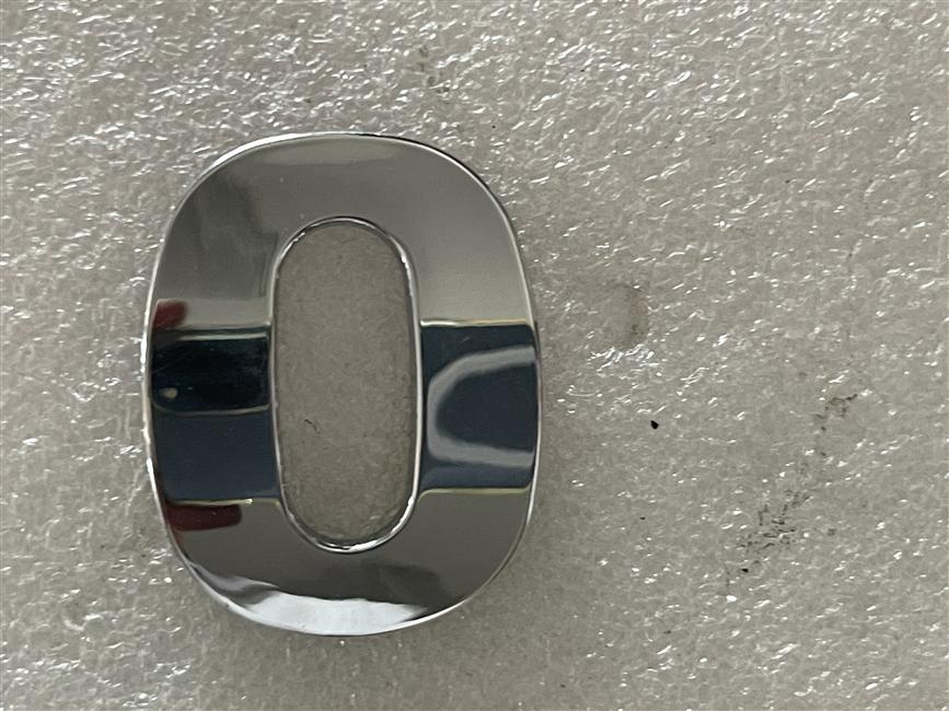 Signalisation, ABS chromé, coller, numéro 