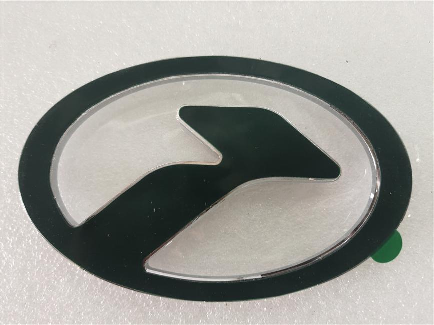 Signage, ABS, chrome plating, bonding, curved surface, 160*100, 