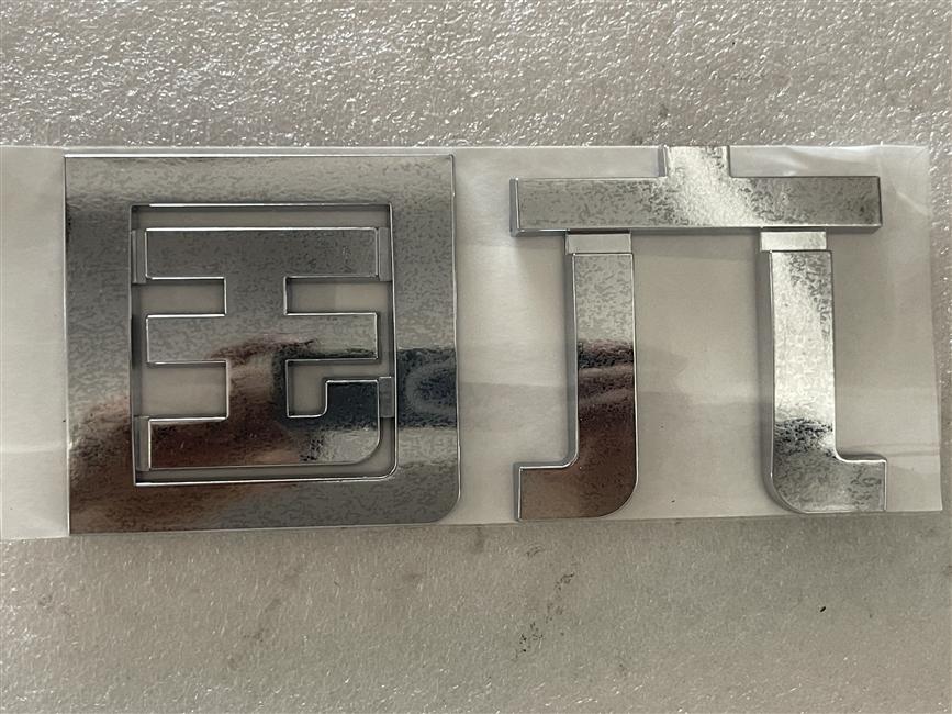 Signage, ABS, chrome plated, paste, curved surface, 175*80, 