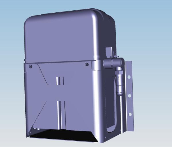 Centralized lubrication pump station assembly, Ultra, AR60H, right refuel/left oil