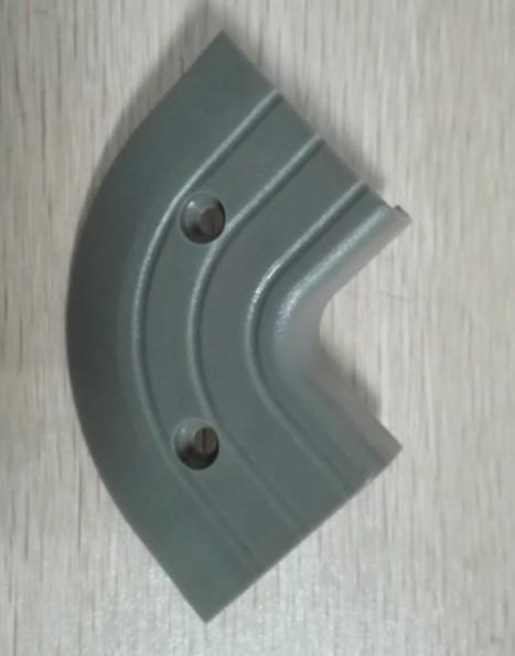 Floor crimp angle, ABS, brown, inner right angle